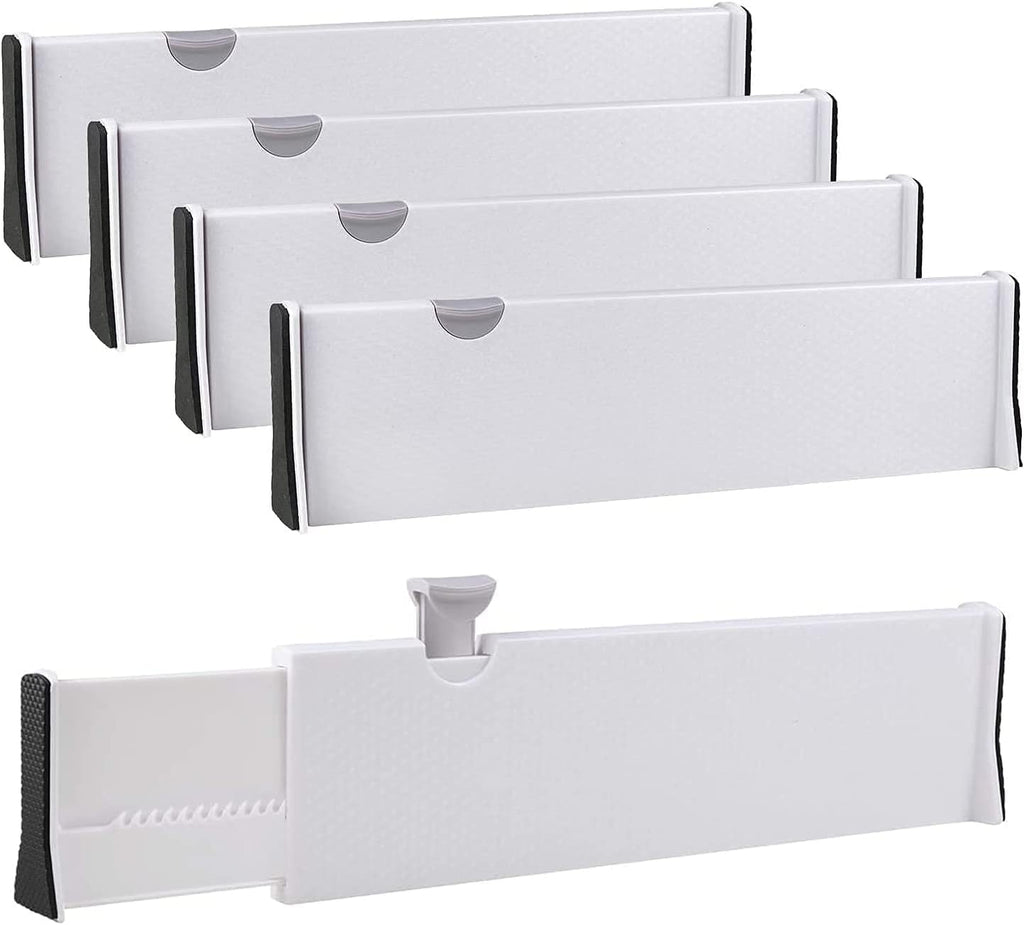Lot de 4 Séparateurs de Tiroirs Extensibles – Rangement Ajustable Sans Outils | Rangeali